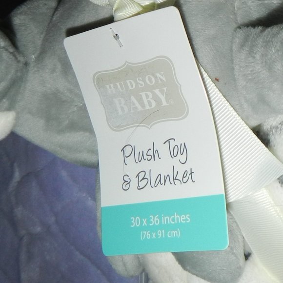 Hudson Baby Infant Elephant Gift Set Toy & Matching Baby Blanket NEW/NWT! - Picture 4 of 11